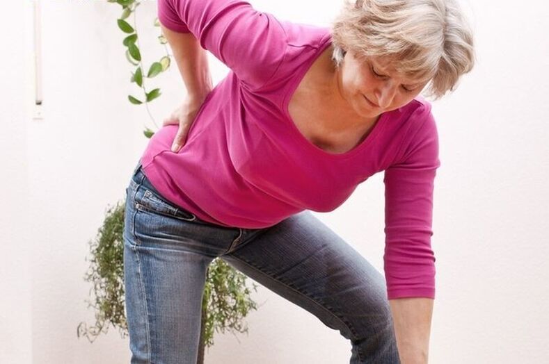 Back pain with osteochondrosis